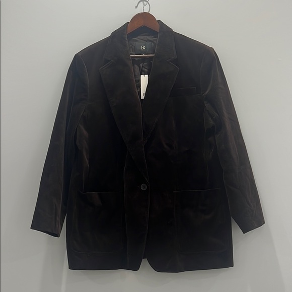 NWT Banana Republic Women’s Dark Brown Corduroy Single Button Blazer size 18 - Picture 1 of 13